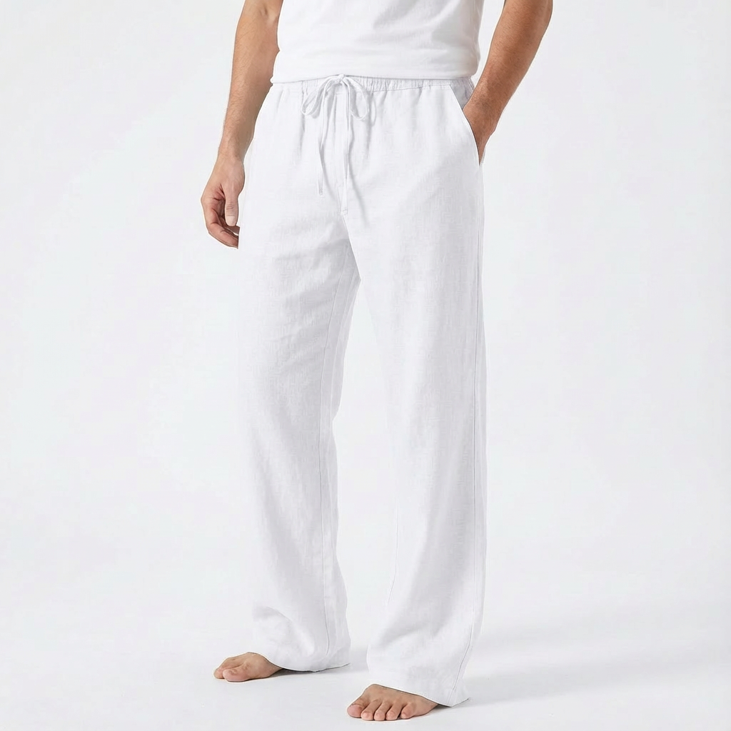 Reuben | Pantalones de Hombre con Cordón y Pierna Ancha