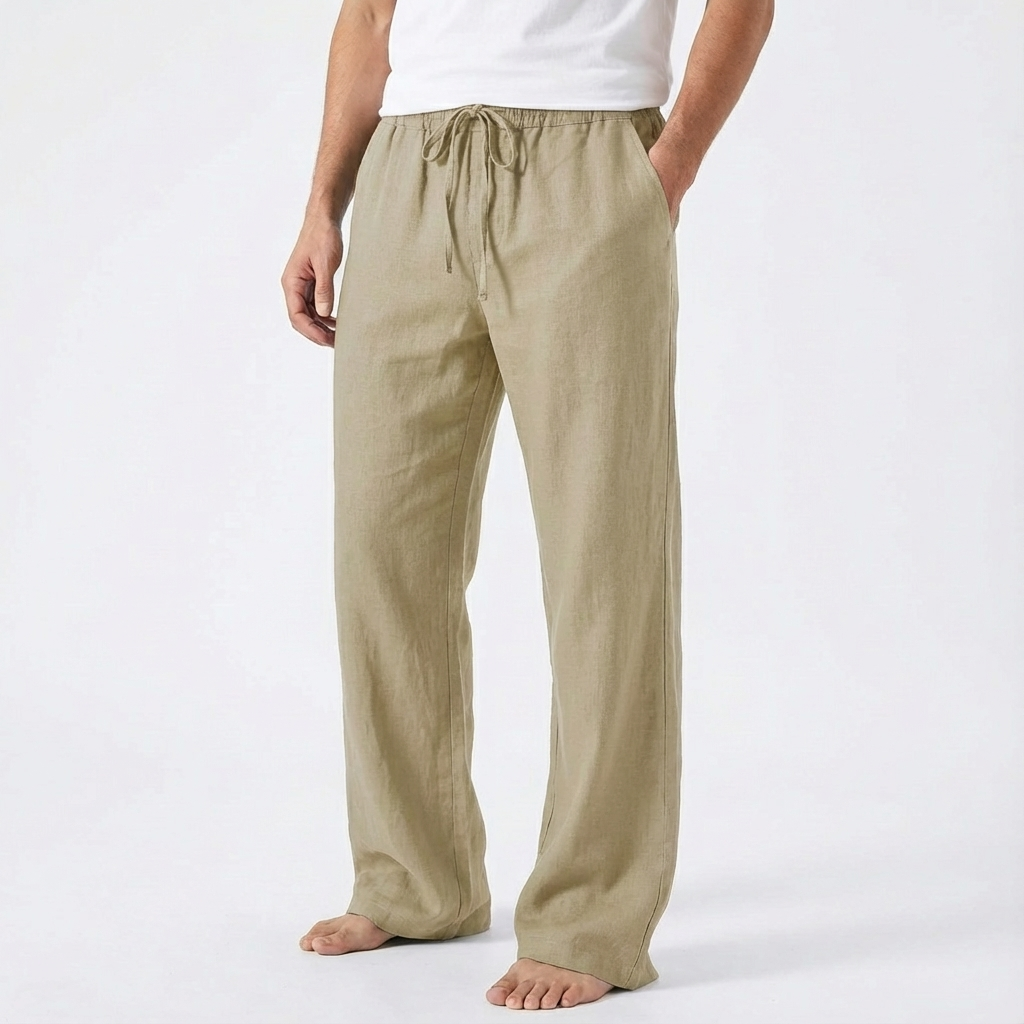 Reuben | Pantalones de Hombre con Cordón y Pierna Ancha