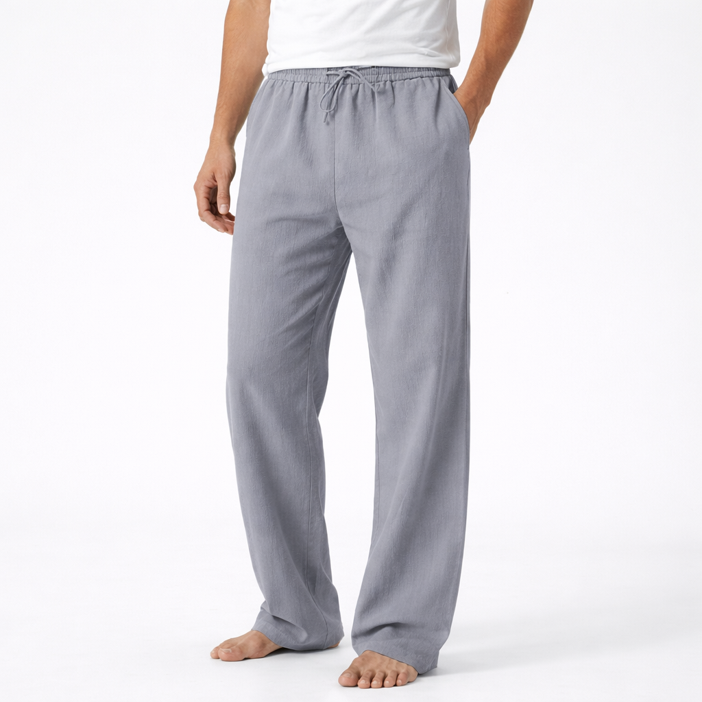 Reuben | Pantalones de Hombre con Cordón y Pierna Ancha