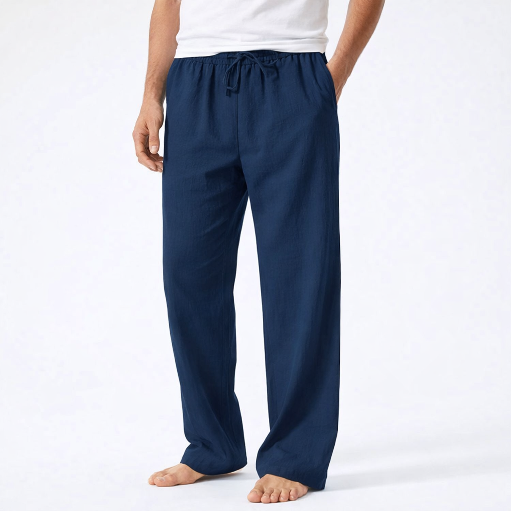 Reuben | Pantalones de Hombre con Cordón y Pierna Ancha