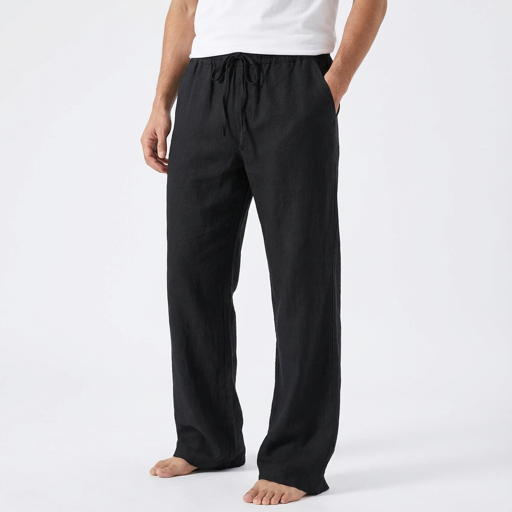 Reuben | Pantalones de Hombre con Cordón y Pierna Ancha