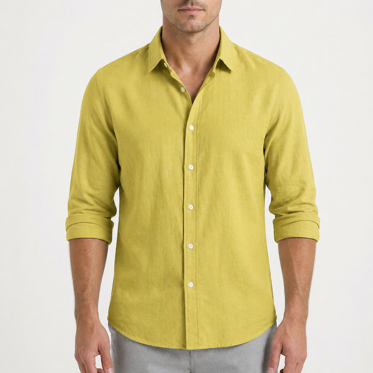 Russell | Camisa Casual de Hombre con Botones