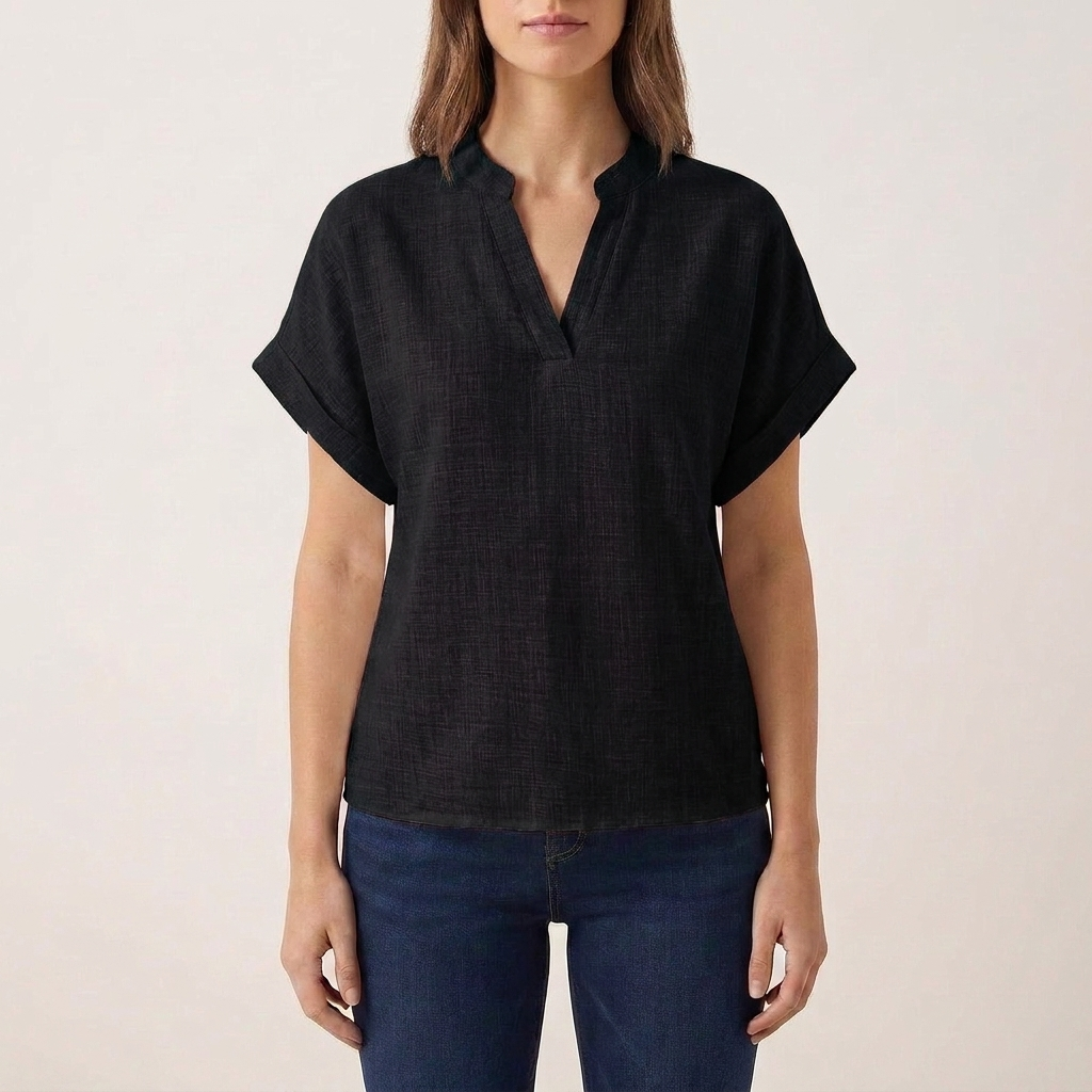 Selena | Blusa de Mujer con Cuello en V y Manga Abierta