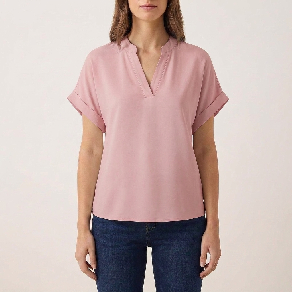 Selena | Blusa de Mujer con Cuello en V y Manga Abierta