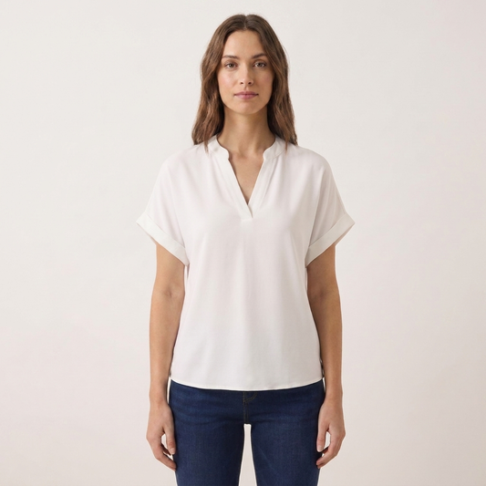 Selena | Blusa de Mujer con Cuello en V y Manga Abierta