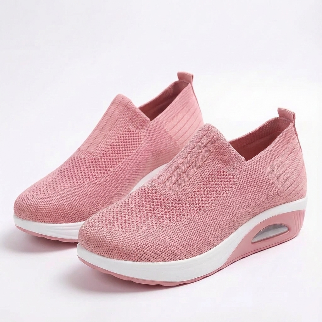 Sofia | Mujer Zapatillas Slip-On Con Tejido Transpirable Y Tobillo Elástico | Confort