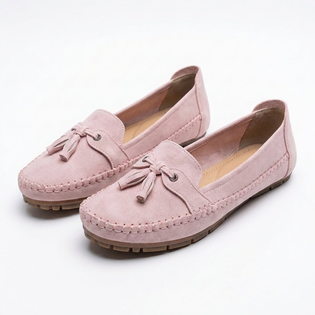 Luna | Mocasines Mujer Con Borlas Decorativas Y Costuras Vistas | Casual