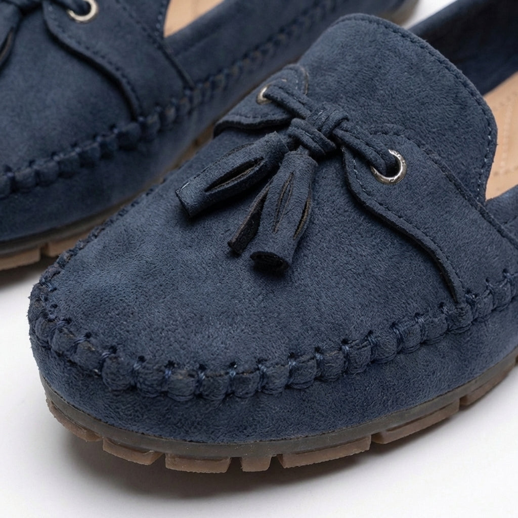 Luna | Mocasines Mujer Con Borlas Decorativas Y Costuras Vistas | Casual