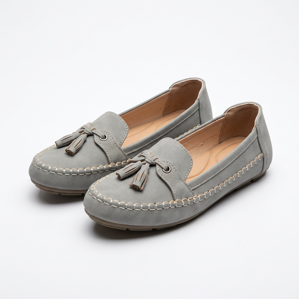 Luna | Mocasines Mujer Con Borlas Decorativas Y Costuras Vistas | Casual