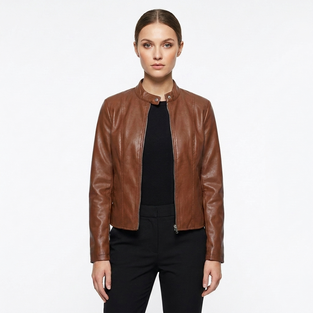 Tina | Chaqueta Biker Ajustada para Mujer