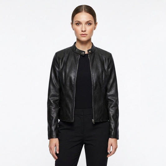 Tina | Chaqueta Biker Ajustada para Mujer