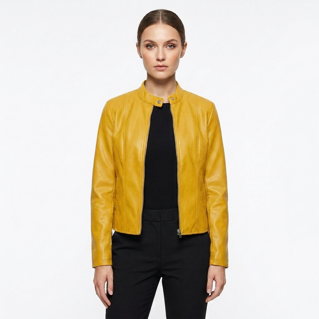 Tina | Chaqueta Biker Ajustada para Mujer