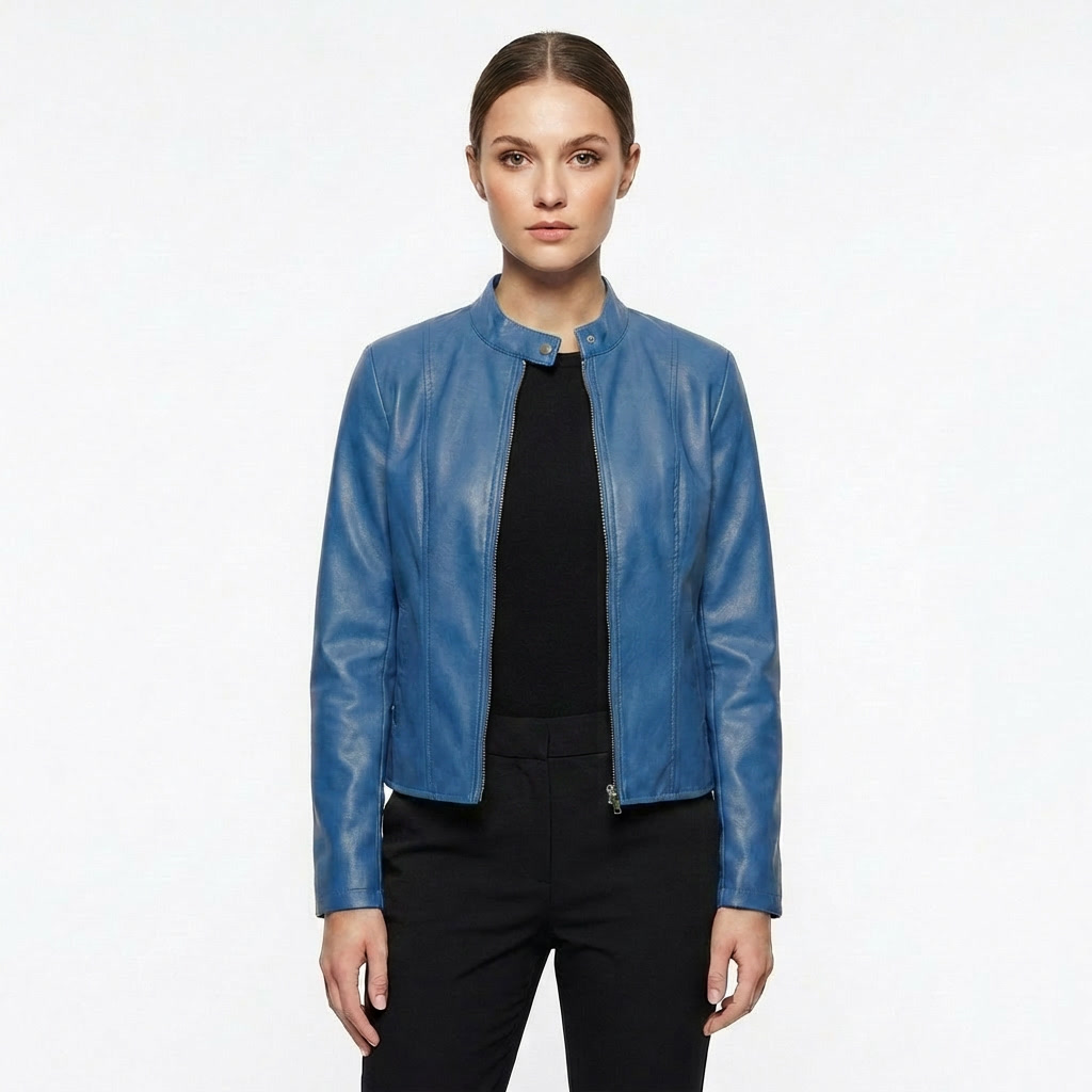 Tina | Chaqueta Biker Ajustada para Mujer